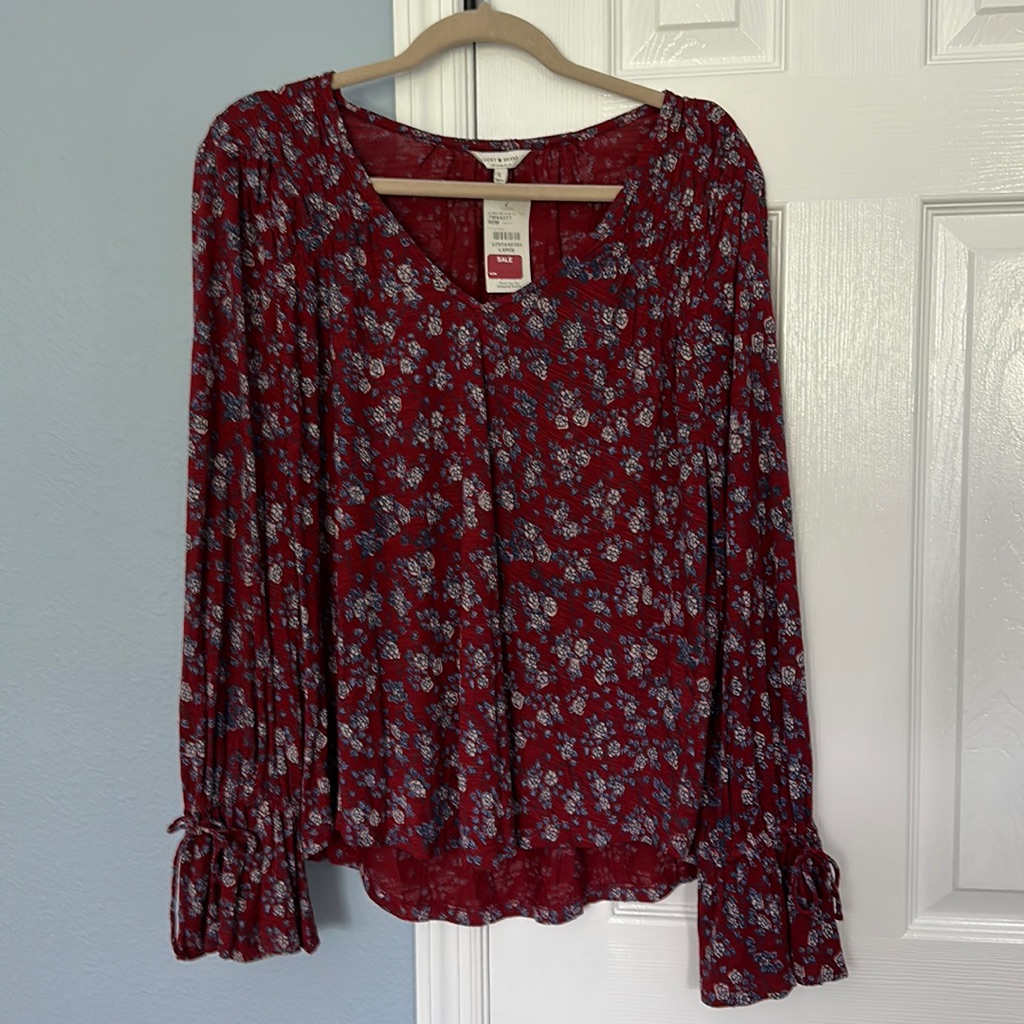 Lucky Brand Bell Sleeve Top